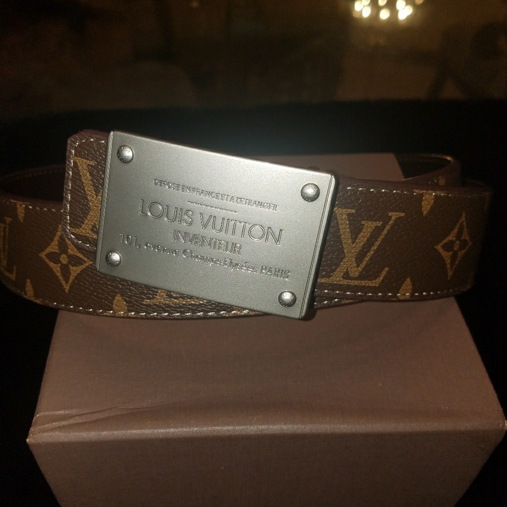 Louis Vuitton Brown Monogram Belt